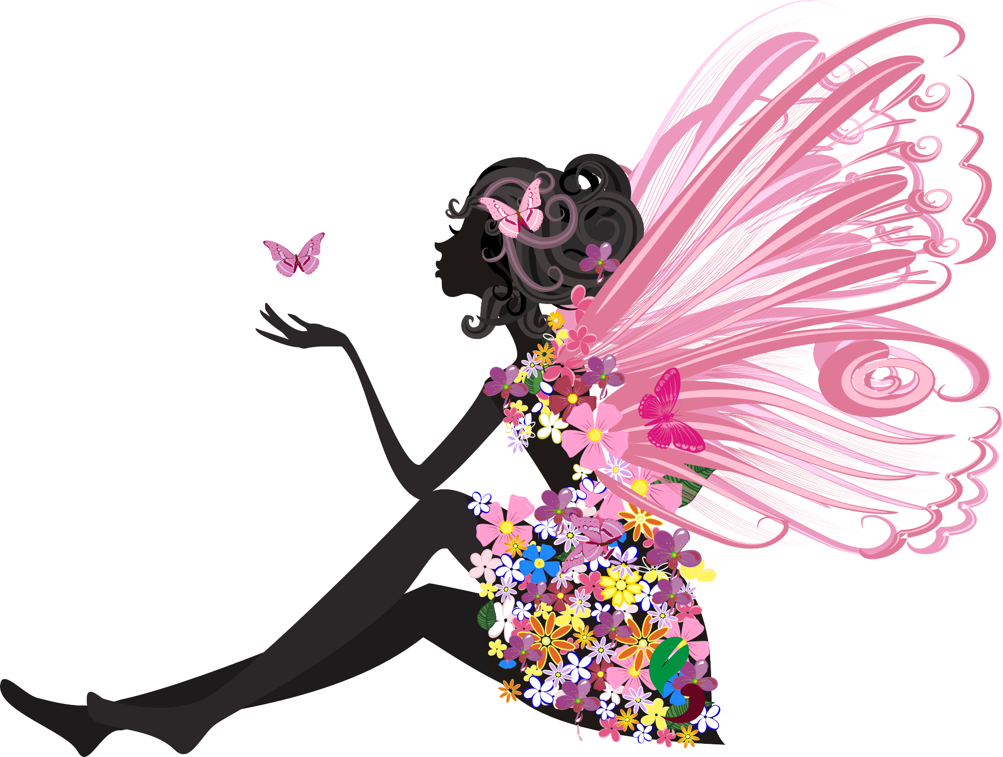 Vector Flower Angel 1986*1499 Transprent Png Free Download - Gratitude Journal For Women: Creating Happiness, Love (1986x1499)