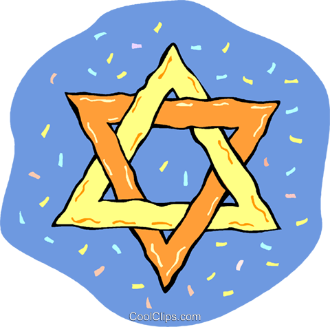 Star Of David Royalty Free Vector Clip Art Illustration - Jewish Star Clip Art (480x475)