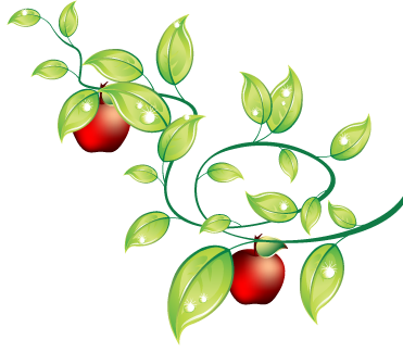 Orchard Grove B&b - Apple And Honey Clipart (371x324)