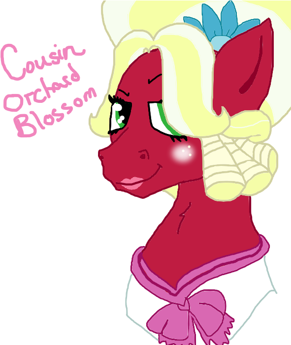 Cousin Orchard Blossom By The Capricious Clown - Cartoon (600x700)