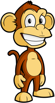 Cartoon Monkeys Clip Art Graphics 2 Clipartix - Cartoon Monkey Free (400x400)