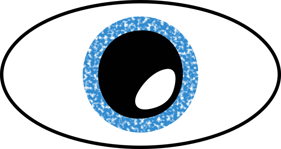 Cartoon Eye - Transparent Cartoon Eye (1411x750)