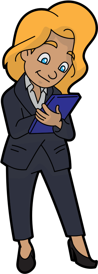 A Busy Cartoon Businesswoman - Wikimedia Commons (508x1024)