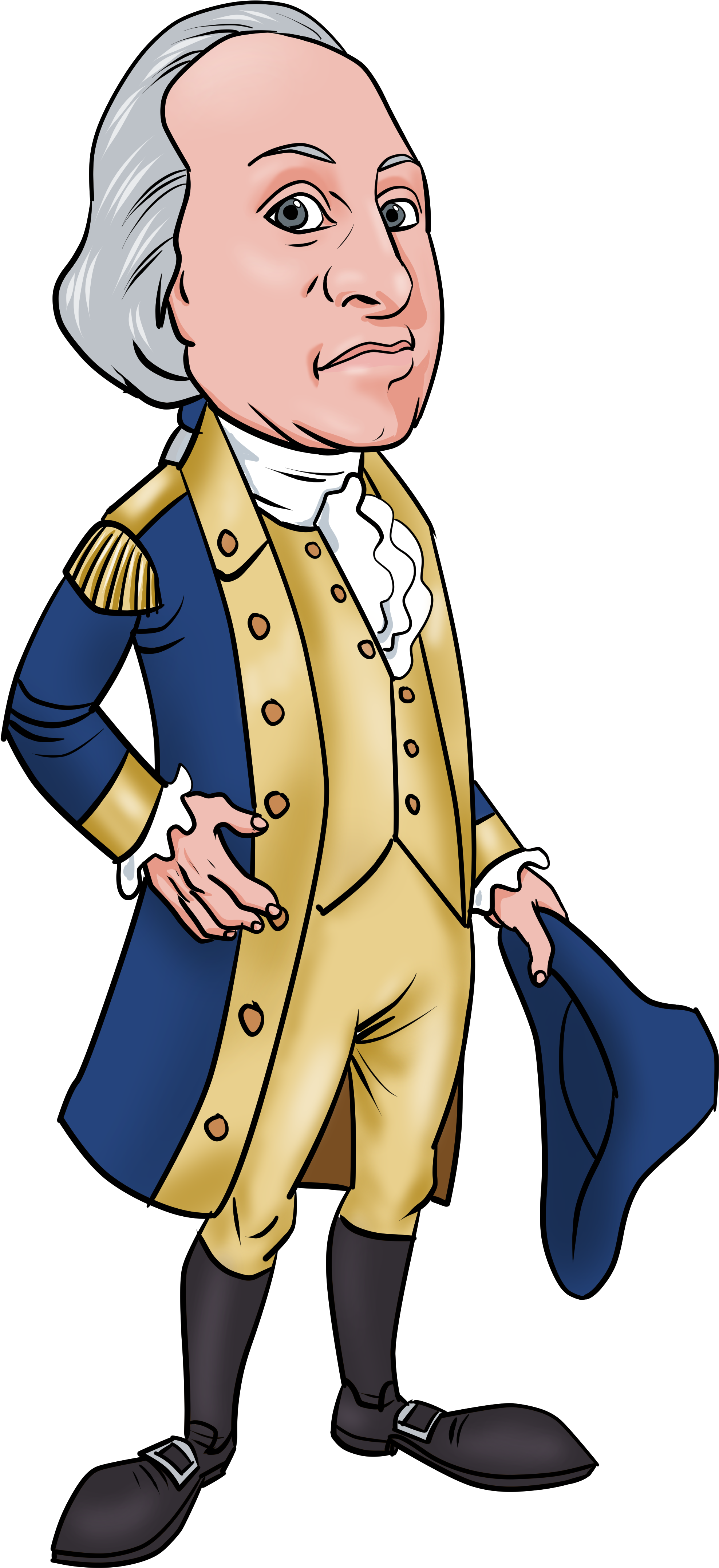 Washington Clipart Cartoon - Washington Clipart Cartoon (2521x4581)