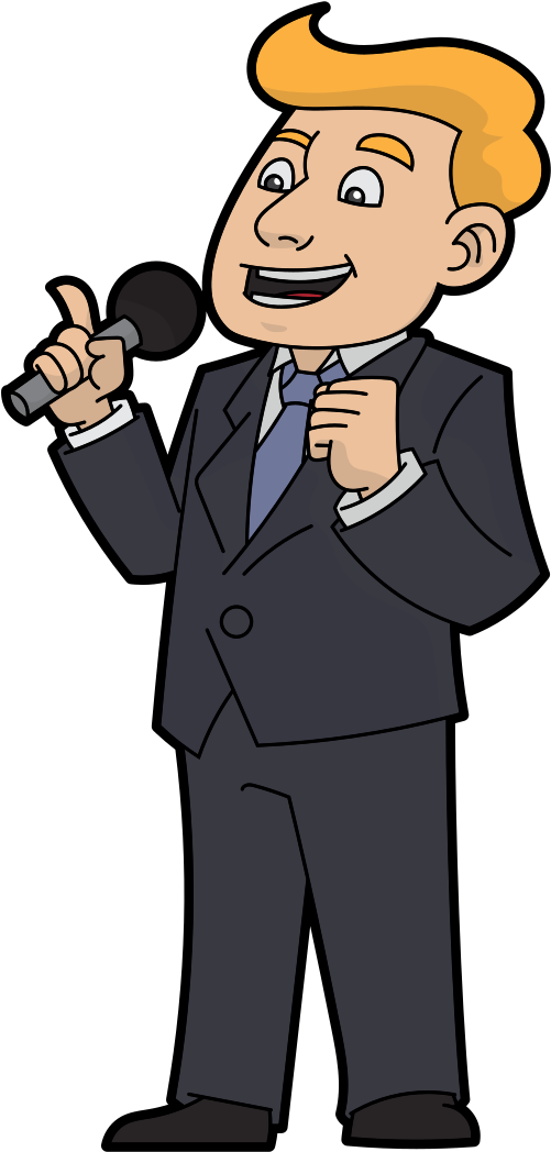 Cheerful Cartoon Male Public Speaker - Wikimedia Commons (936x1211)
