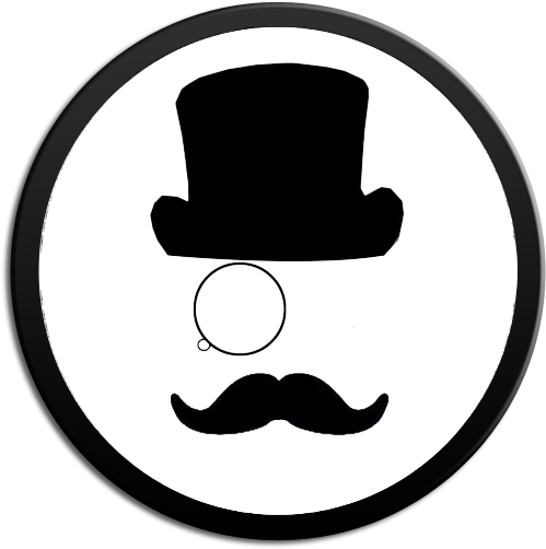 Monocle Top Hat Png Image - Tanda Tanya Hitam Putih (850x831)