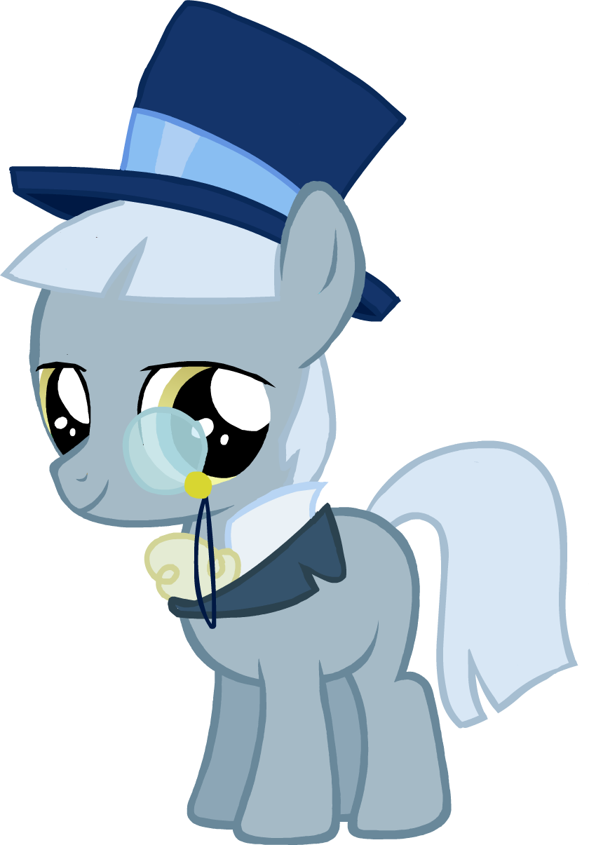 Caesar, Colt, Hat, Monocle And Top Hat, Safe - Applejack (840x1205)