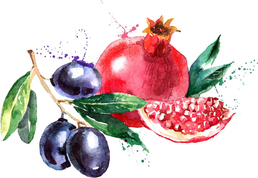 Watercolor Painting Fruit Drawing - Lictin Watercolor Brush Pen,dual Brush Pen Art Markers, (833x575)