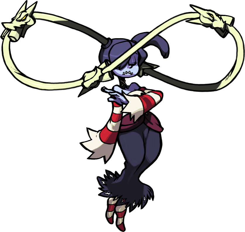 Squigly Infinite - Skullgirls Squigly Png (838x796)