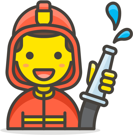 Man, Firefighter Icon - Bombero Png (512x512)