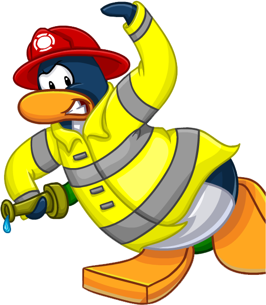 Firefighter At Work - Firefighter (535x619)