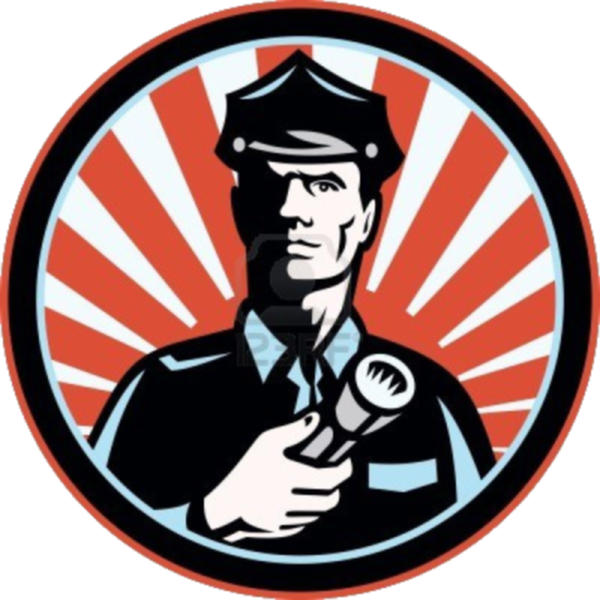A Police Cop - Policemen Art (600x600)