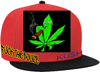 Ku$h Brandon Fowler Fuck The Police - Fashion Weed Design Indian Aluminum Spice Herb Grinder (400x304)