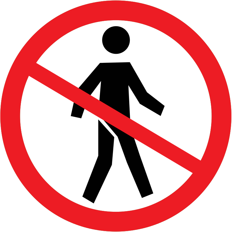 File - Pictogram Pedestrian - Svg - Gloucester Road Tube Station (768x768)
