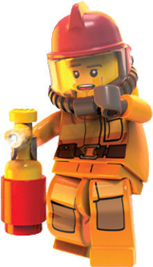 Explore This Vast Metropolis To The Full In Helicopters, - Lego City Bomberos Personajes (460x460)