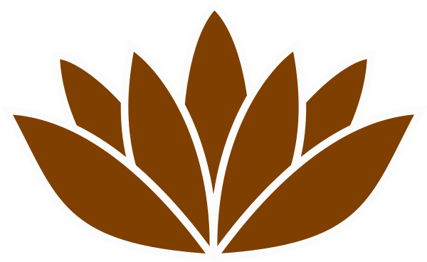 Orange Lotus Flower Picture Clip Art At Clker - Icon Wellbeing (600x369)
