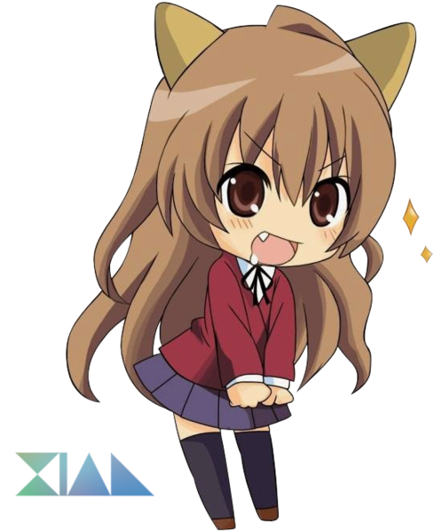 Taiga Aisaka Chibi Anime Kavaii Drawing - Taiga Toradora Chibi (600x649)