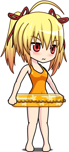 Floaty Imouto [anime Gacha] By Lunimegames - Anime Girl With Floaty (307x600)