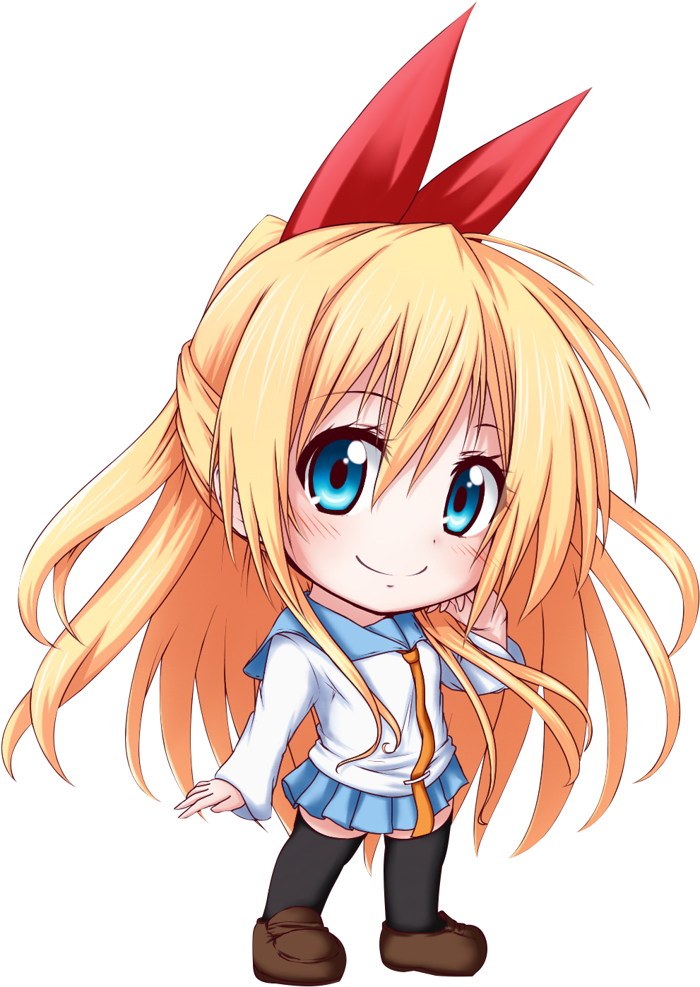 Family Renders - Kirisaki Chitoge Chibi Render (1030x1437)
