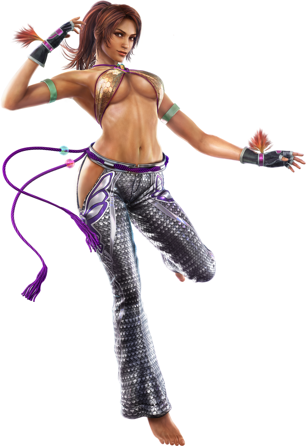 Or Rainbow Mika From Street Fighter Alpha - Tekken Eddy And Christie (1306x1856)