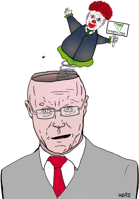 Stephen Donnelly Emerged On The National Scene In 2011 - Cartoon (719x818)