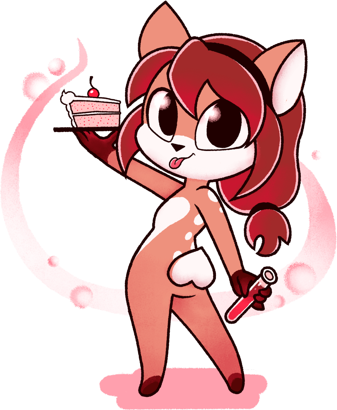 Art Trade With @alfa995, His Cute Character Doe - Cartoon (1280x1485)