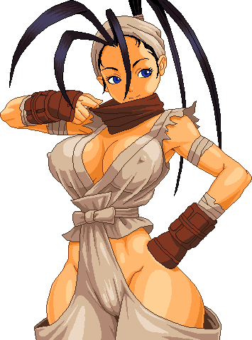Anime Comicspixel Artstreet Fightermanga Artcharacter - Street Fighter Ibuki Hot (355x480)