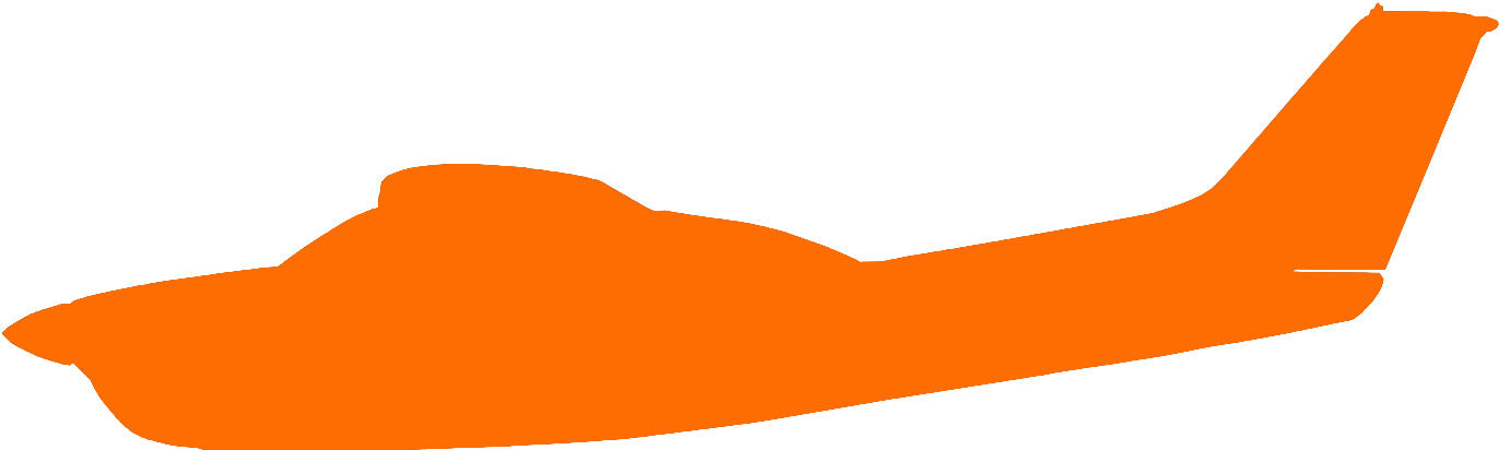 Cessna210 Orange - Planta Cessna 210 (1477x462)