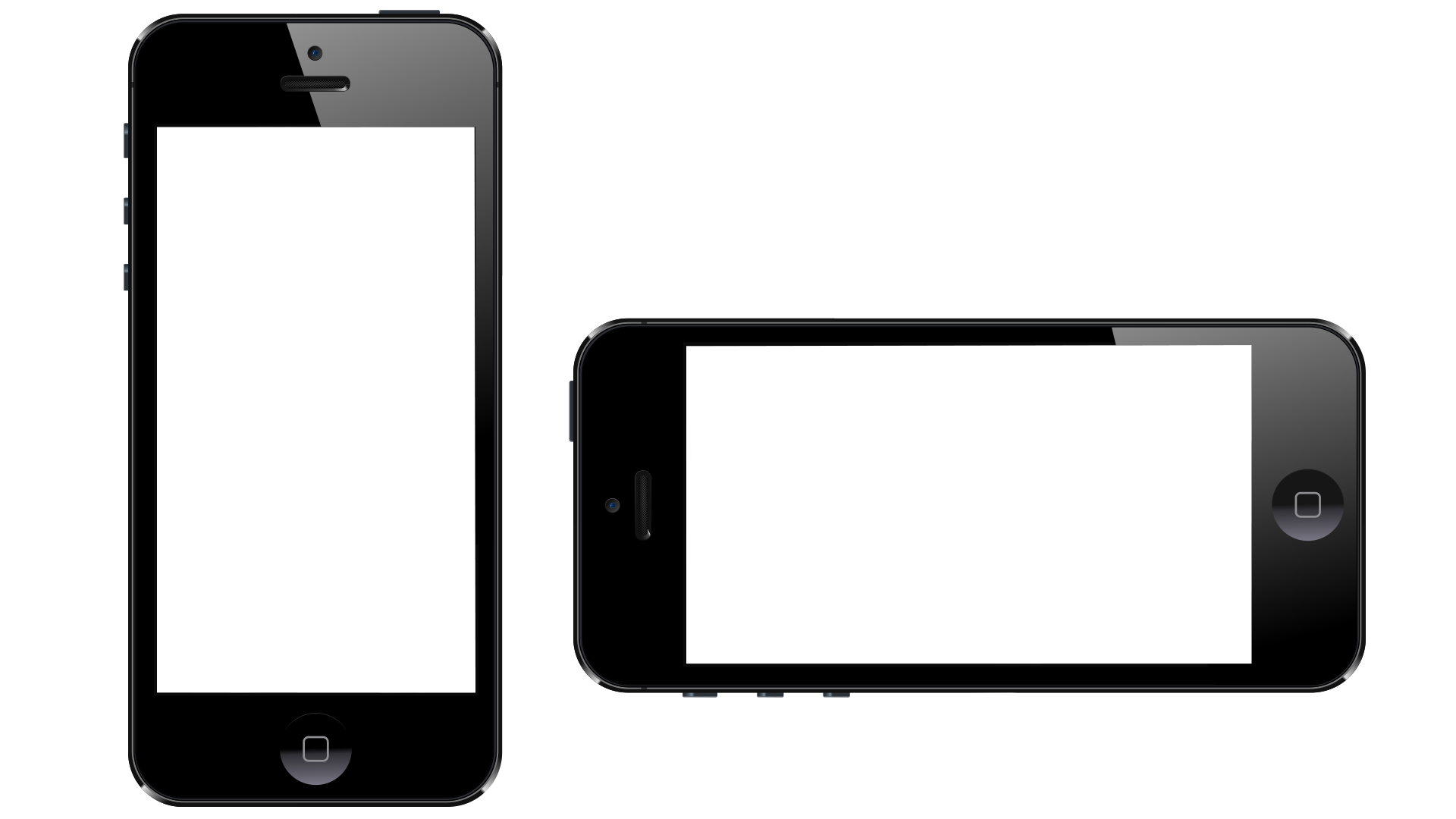 Two Iphones With Knockout Screens - Presentation (1920x1080)