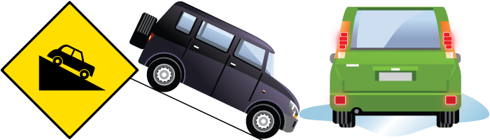 When you go by car. When you go by car