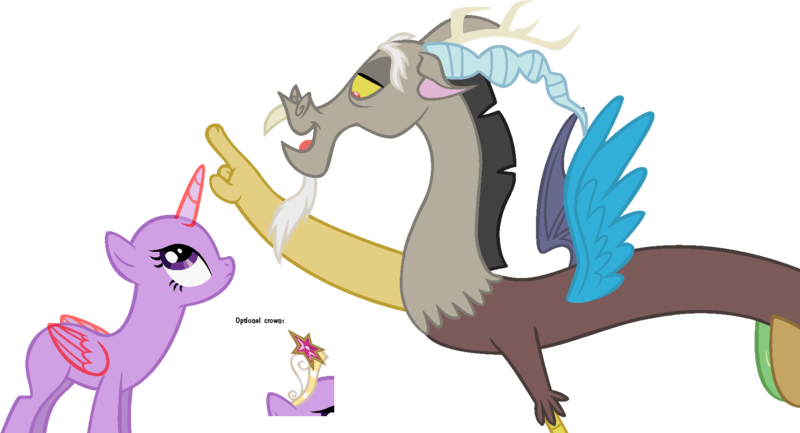 Base - Mlp Discord And Twilight Base (800x433)