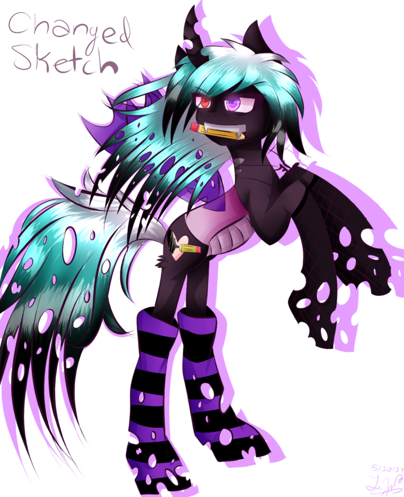 ~mlp~ Changed Sketch By Xx Anime Ut - Cartoon (806x990)