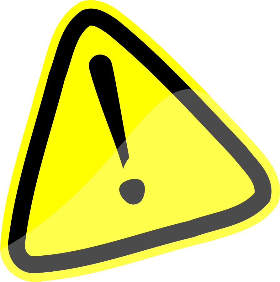 Emphasis Clipart Of Warnings, Alert And Favorites - Sign (893x900)
