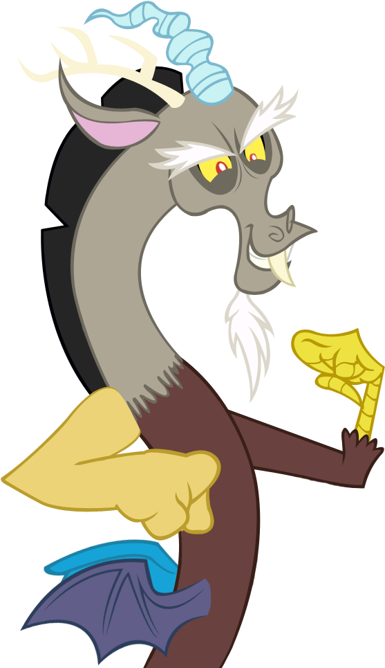 [fanfic]my Little Pony Universo Paralelo N°1081, Capitulo - Mlp Discord Asleep Vector (592x981)