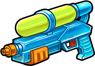 Gear-plastic Water Pistol Render - Water Gun Render (380x380)
