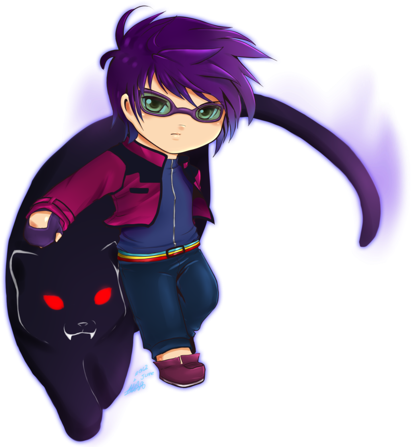 Anime Chibi Mangaka Boboiboy Halilintar Grill - Gambar Kartun Boboiboy Fang (900x877)