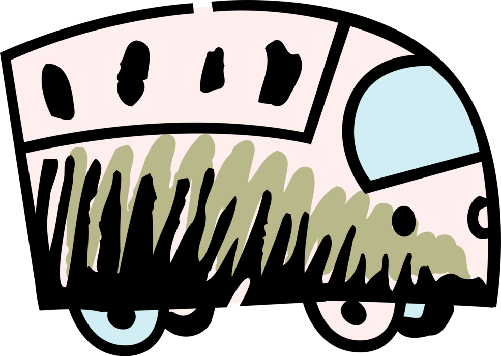Vector Illustration Of Urban Transportation Intercity - Vector Illustration Of Urban Transportation Intercity (985x700)