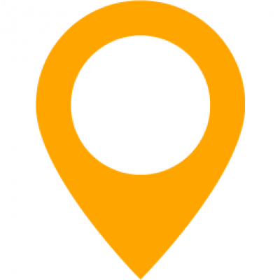 Directions And Transportation - Orange Map Marker Png (400x400)