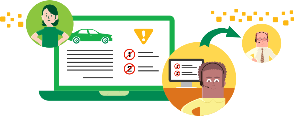 The Customer Service Representative Also Sees That - Cartoon (946x411)