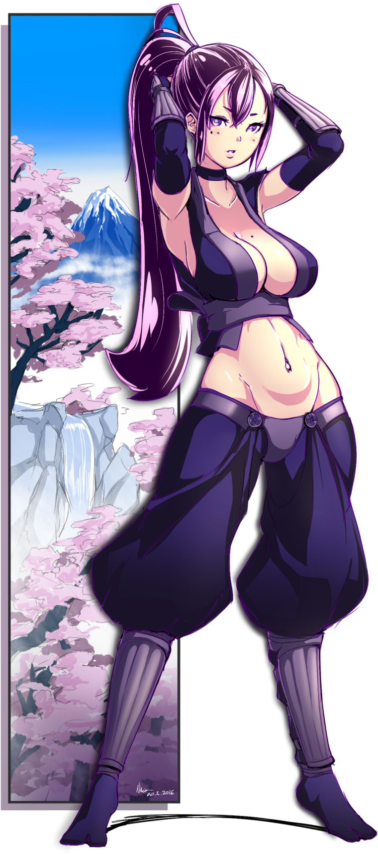 Chiyome Of The Calm Valley Oc By Nsio - The Calm Valley (1024x1884)