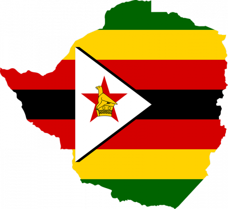 Featured Image - Zimbabwe Flag Map (460x420)