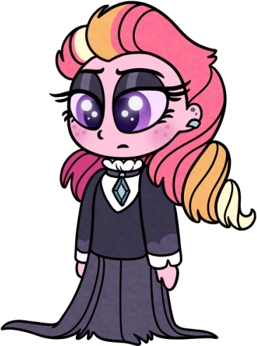 Honey Dressed As Emo Fluttershy Why Why Not That's - Cartoon (500x550)