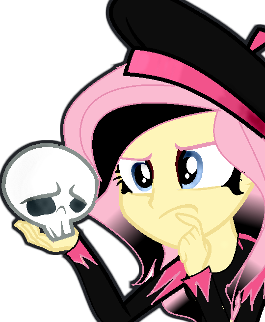 Fluttershy A Goth Or Emo By Theandy-bright - Imagenes De Fluttershy Emo (540x656)