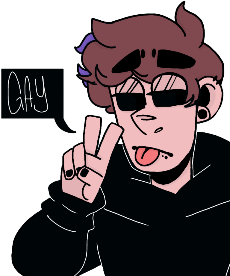 Emo Gay Boy By Gayrantea - Cartoon (840x950)