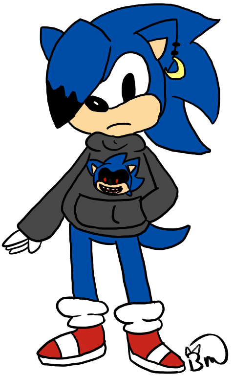 Emo Sonic By Snivyluv - Emo Sonic (800x800)