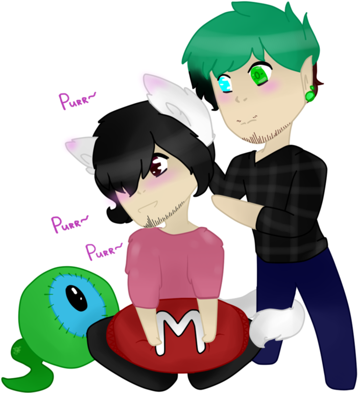 ~~neko Mark And Emo Jack~~ By Evinarain - Art (894x894)