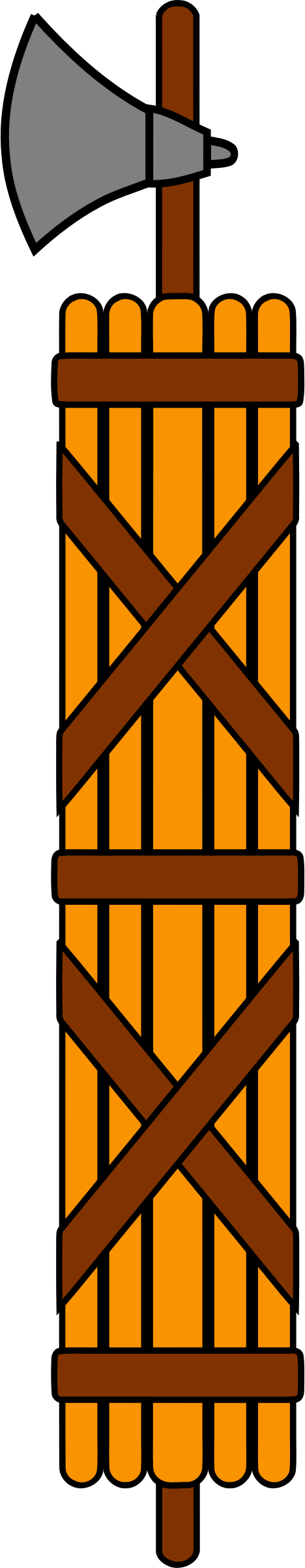 Ancient Rome Fasces Symbol Clip Art - Clip Art (468x2400)