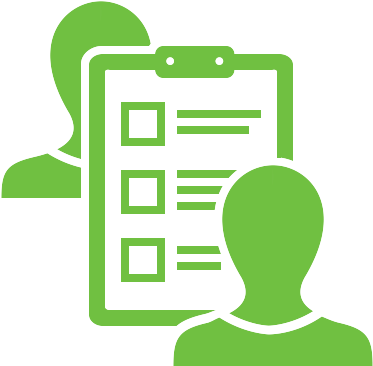Evaluation Form, Two People Conversing Between Form - Educational Assessment (400x400)