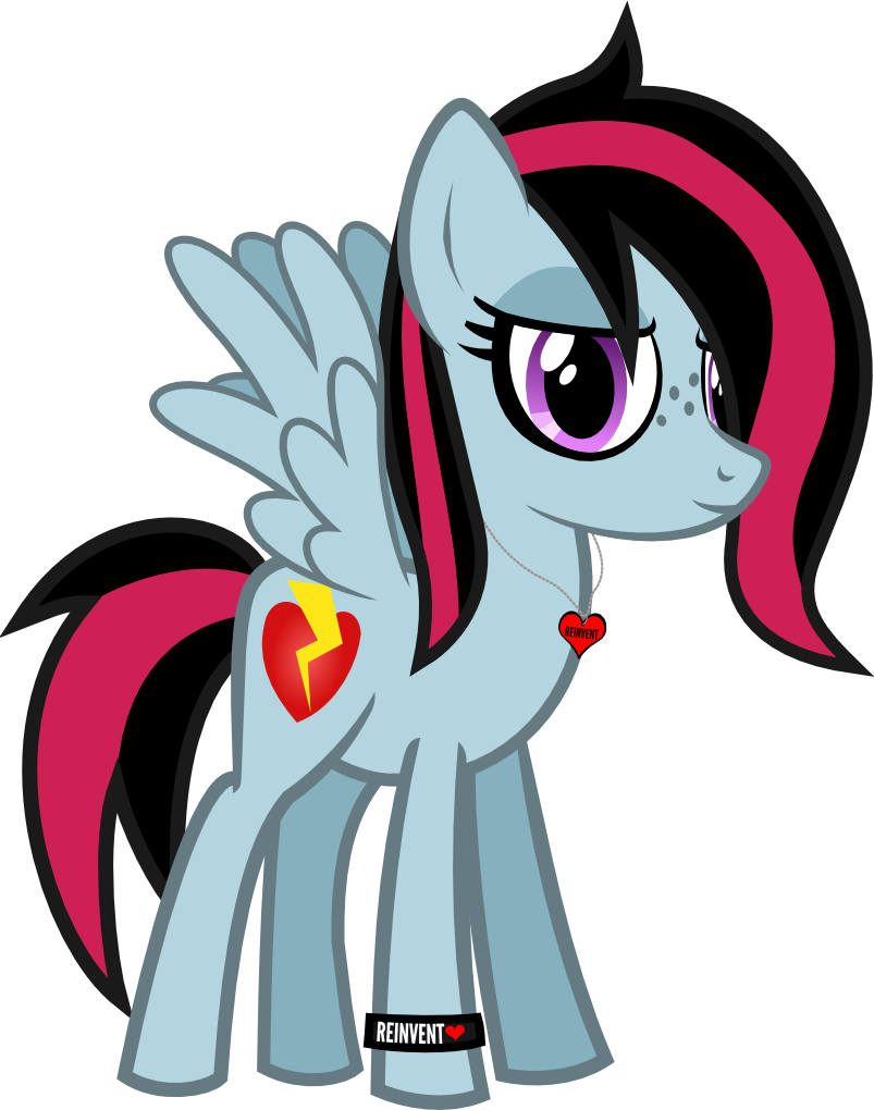 Lightningbolt, Cutie Mark, Derpibooru Exclusive, Dyed - Cartoon (803x1020)