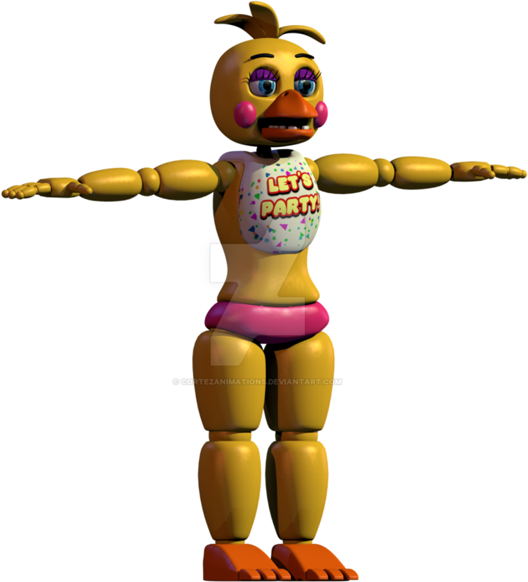 [progress] Toy Chica Wip 4 By Cortezanimations - Five Nights At Freddy's (904x883)